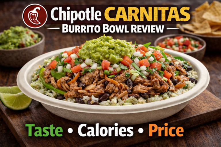 Chipotle Carnitas Burrito Bowl Review: Taste, Calories & Price