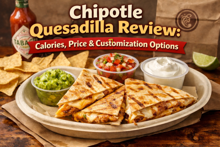 Chipotle Quesadilla Review: Calories, Price & Customization Options