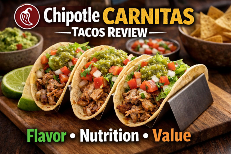 Chipotle Carnitas Tacos Review: Flavor, Nutrition & Value