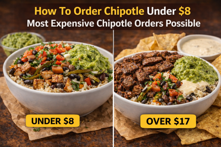 How To Order Chipotle Under $8Most Expensive Chipotle Orders Possible