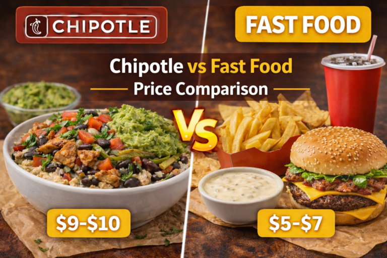 Chipotle vs Fast Food Price Comparison